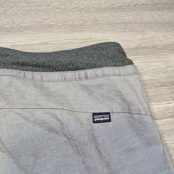 Patagonia Women's Large Hampi Rock Pants Climbing Joggers Gray Hemp Drawstring - Picture 9 of 14
